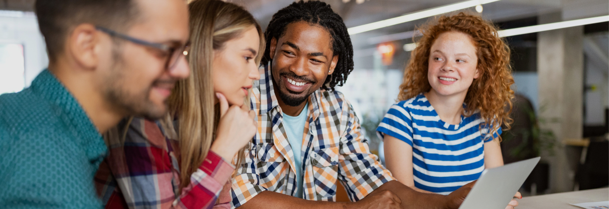 A group of people sitting in a circle